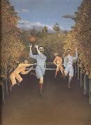 Henri Rousseau Soccer Players oil painting on canvas
